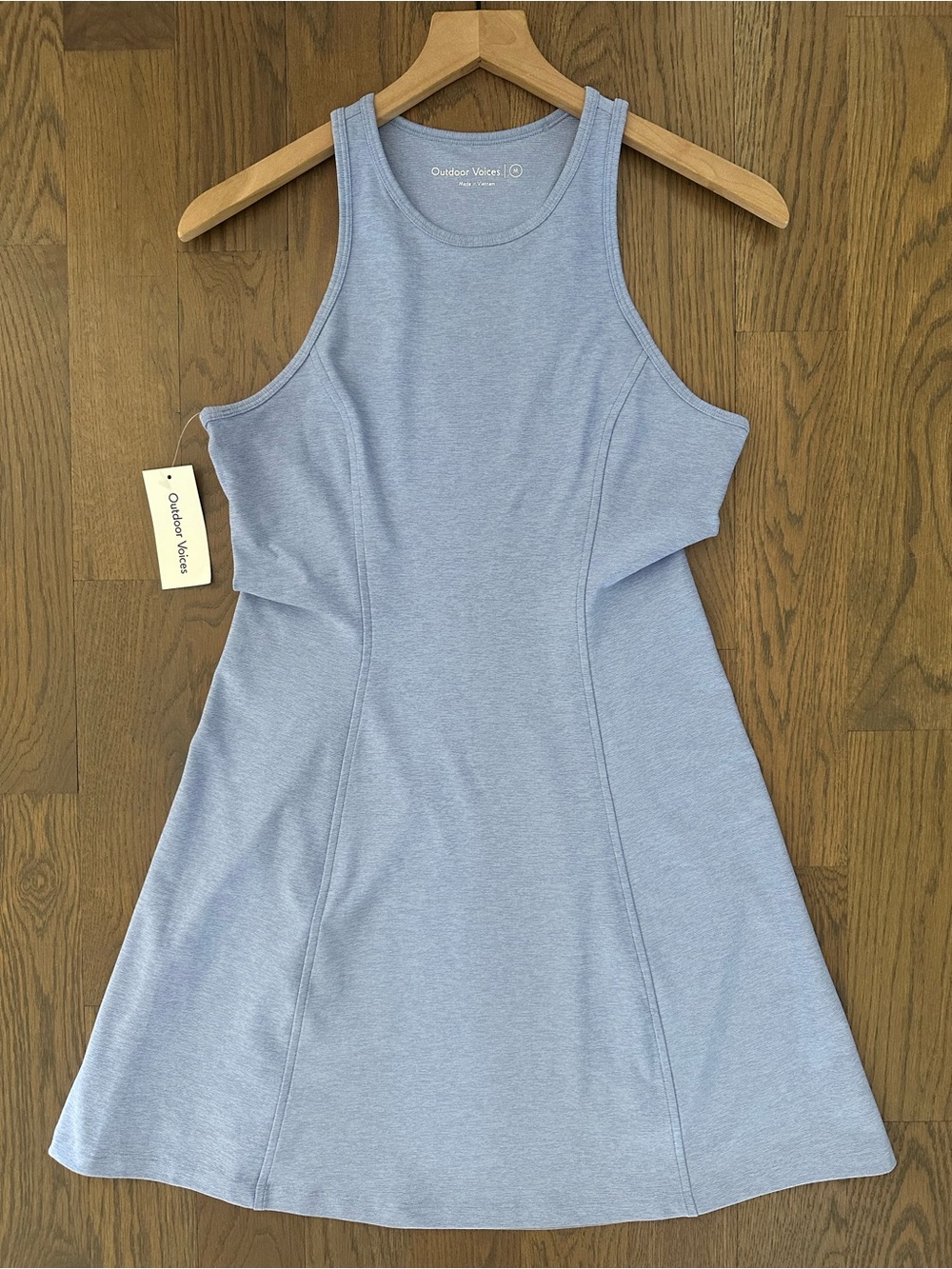 NWT Outdoor Voices Sleeveless Racerback Athena Dress in Lilac Periwinkle Medium